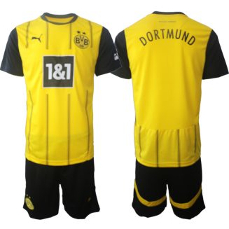 Kopen Borussia Dortmund Thuisshirt 2024-2025 Korte Mouw (+ Korte broeken)