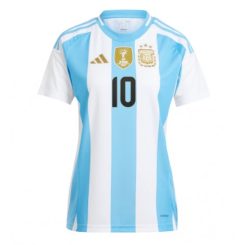 Kopen Dames Argentinië Lionel Messi #10 Thuisshirt Copa América 2024 Korte Mouw-1