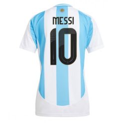 Kopen Dames Argentinië Lionel Messi #10 Thuisshirt Copa América 2024 Korte Mouw