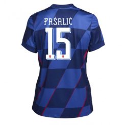 Kopen Dames Kroatië Mario Pasalic #15 Uitshirt EK 2024 Korte Mouw