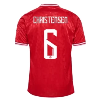 Kopen EK 2024 Denemarken Andreas Christensen #6 Thuisshirt Korte Mouw