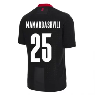 Kopen EK 2024 Georgië Giorgi Mamardashvili #25 Uitshirt Korte Mouw