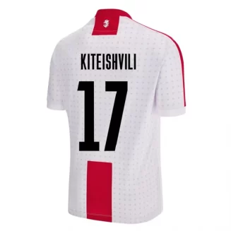 Kopen EK 2024 Georgië Otar Kiteishvili #17 Thuisshirt Korte Mouw