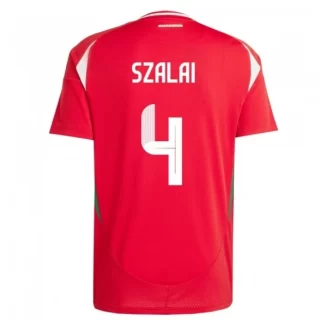 Kopen EK 2024 Hongarije Attila Szalai #4 Thuisshirt Korte Mouw