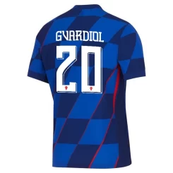 Kopen EK 2024 Kroatië Joško Gvardiol #20 Uitshirt Korte Mouw