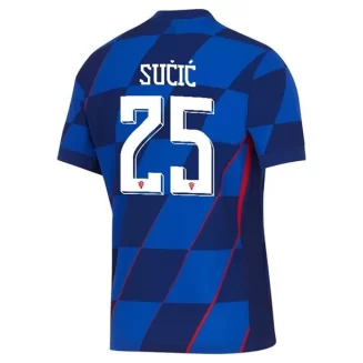 Kopen EK 2024 Kroatië Luka Sučić #25 Uitshirt Korte Mouw