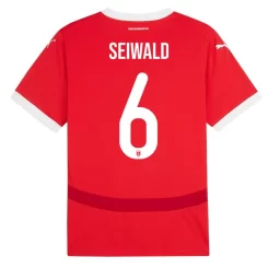 Kopen EK 2024 Oostenrijk Nicolas Seiwald #6 Thuisshirt Korte Mouw