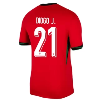 Kopen EK 2024 Portugal Diogo Jota #21 Thuisshirt Korte Mouw