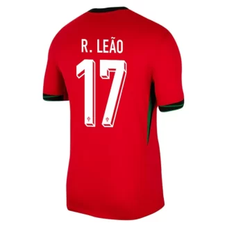 Kopen EK 2024 Portugal Rafael Leão #17 Thuisshirt Korte Mouw