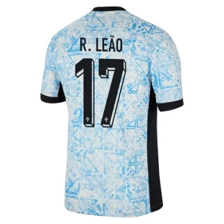 Kopen EK 2024 Portugal Rafael Leão #17 Uitshirt Korte Mouw