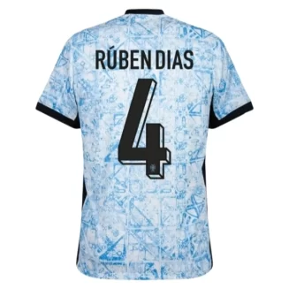 Kopen EK 2024 Portugal Rúben Dias #4 Uitshirt Korte Mouw