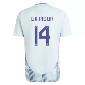 Kopen EK 2024 Schotland Billy Gilmour #14 Uitshirt Korte Mouw