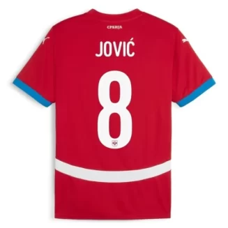 Kopen EK 2024 Servië Luka Jović #8 Thuisshirt Korte Mouw