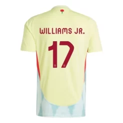 Kopen EK 2024 Spanje Nico Williams #17 Uitshirt Korte Mouw