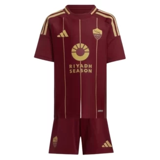 Kopen Kids AS Roma Thuisshirt 2024-2025 Korte Mouw (+ Korte broeken)