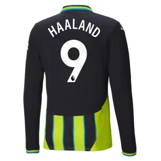 Kopen Manchester City Erling Haaland #9 Uitshirt 2024-2025 Lange Mouwen