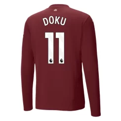 Kopen Manchester City Jeremy Doku #11 Derde Shirt 2024-2025 Lange Mouwen