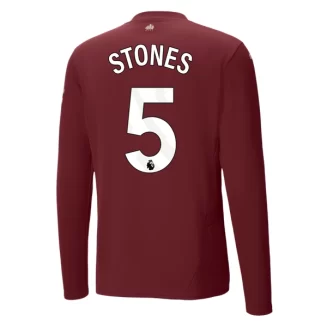 Kopen Manchester City John Stones #5 Derde Shirt 2024-2025 Lange Mouwen