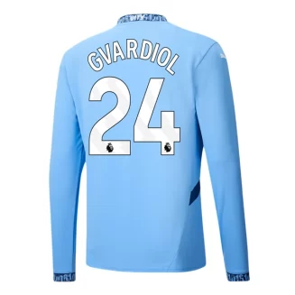 Kopen Manchester City Joško Gvardiol #24 Thuisshirt 2024-2025 Lange Mouwen