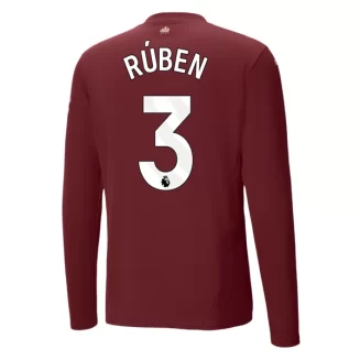 Kopen Manchester City Ruben Dias #3 Derde Shirt 2024-2025 Lange Mouwen