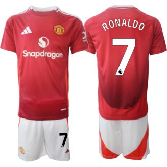 Kopen Manchester United Cristiano Ronaldo #7 Thuisshirt 2024-2025 Korte Mouw (+ Korte broeken)