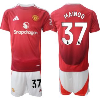 Kopen Manchester United Kobbie Mainoo #37 Thuisshirt 2024-2025 Korte Mouw (+ Korte broeken)