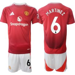 Kopen Manchester United Lisandro Martinez #6 Thuisshirt 2024-2025 Korte Mouw (+ Korte broeken)