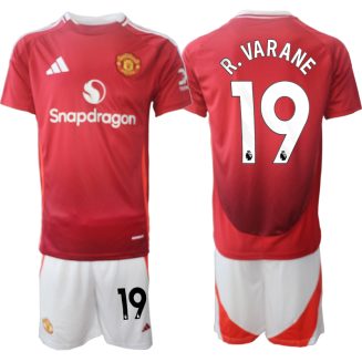 Kopen Manchester United Raphael Varane #19 Thuisshirt 2024-2025 Korte Mouw (+ Korte broeken)