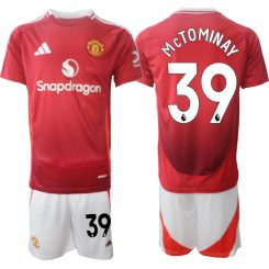 Kopen Manchester United Scott McTominay #39 Thuisshirt 2024-2025 Korte Mouw (+ Korte broeken)