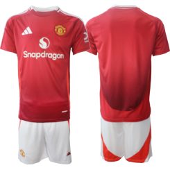 Kopen Manchester United Thuisshirt 2024-2025 Korte Mouw (+ Korte broeken)