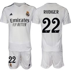 Kopen Real Madrid Antonio Rudiger #22 Thuisshirt 2024-2025 Korte Mouw (+ Korte broeken)