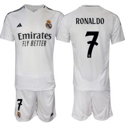 Kopen Real Madrid Cristiano Ronaldo #7 Thuisshirt 2024-2025 Korte Mouw (+ Korte broeken)