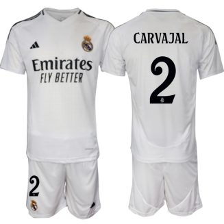 Kopen Real Madrid Daniel Carvajal #2 Thuisshirt 2024-2025 Korte Mouw (+ Korte broeken)