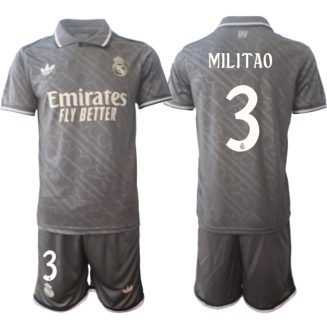 Kopen Real Madrid Eder Militao #3 Derde Shirt 2024-2025 Korte Mouw (+ Korte broeken)