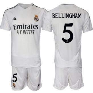 Kopen Real Madrid Jude Bellingham #5 Thuisshirt 2024-2025 Korte Mouw (+ Korte broeken)