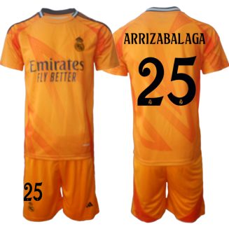 Kopen Real Madrid Kepa Arrizabalaga #25 Uitshirt 2024-2025 Korte Mouw (+ Korte broeken)