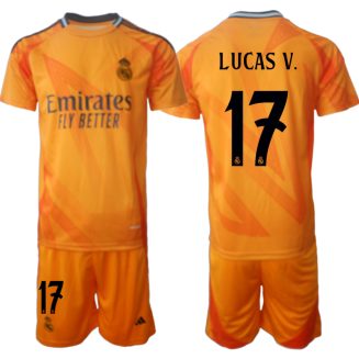 Kopen Real Madrid Lucas Vazquez #17 Uitshirt 2024-2025 Korte Mouw (+ Korte broeken)