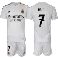 Kopen Real Madrid Raul #7 Thuisshirt 2024-2025 Korte Mouw (+ Korte broeken)