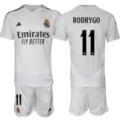 Kopen Real Madrid Rodrygo #11 Thuisshirt 2024-2025 Korte Mouw (+ Korte broeken)