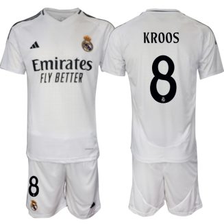 Kopen Real Madrid Toni Kroos #8 Thuisshirt 2024-2025 Korte Mouw (+ Korte broeken)