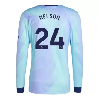 Arsenal Reiss Nelson #24 Derde Shirt 2024-2025 lange mouwen voordelig online kopen