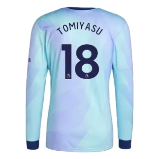 Arsenal Takehiro Tomiyasu #18 Derde Shirt 2024-2025 lange mouwen voordelig online kopen