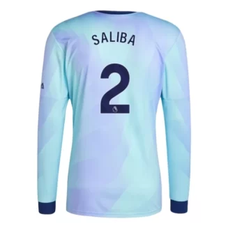 Arsenal William Saliba #2 Derde Shirt 2024-2025 lange mouwen voordelig online kopen