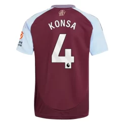 Aston Villa Ezri Konsa #4 Thuisshirt 2024-2025 korte mouw voordelig online kopen