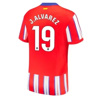 Atletico Madrid Julián Alvarez #19 Thuisshirt 2024-2025 korte mouw voordelig online kopen