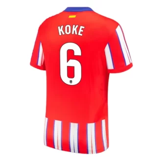 Atletico Madrid Koke #6 Thuisshirt 2024-2025 korte mouw voordelig online kopen