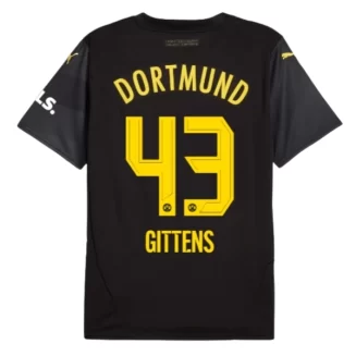 BVB Borussia Dortmund Jamie Bynoe-Gittens #43 Uitshirt 2024-2025 korte mouw voordelig online kopen