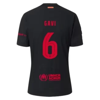 FC Barcelona Gavi #6 Uitshirt 2024-2025 korte mouw voordelig online kopen