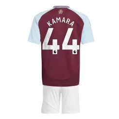 Kids Aston Villa Boubacar Kamara #44 Thuisshirt 2024-2025 Korte Mouw (+ Korte broeken) voordelig online kopen