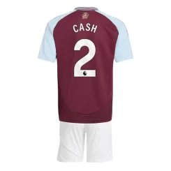 Kids Aston Villa Matty Cash #2 Thuisshirt 2024-2025 Korte Mouw (+ Korte broeken) voordelig online kopen